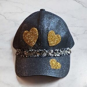 Sparkling Midnight Blue Baseball Hat